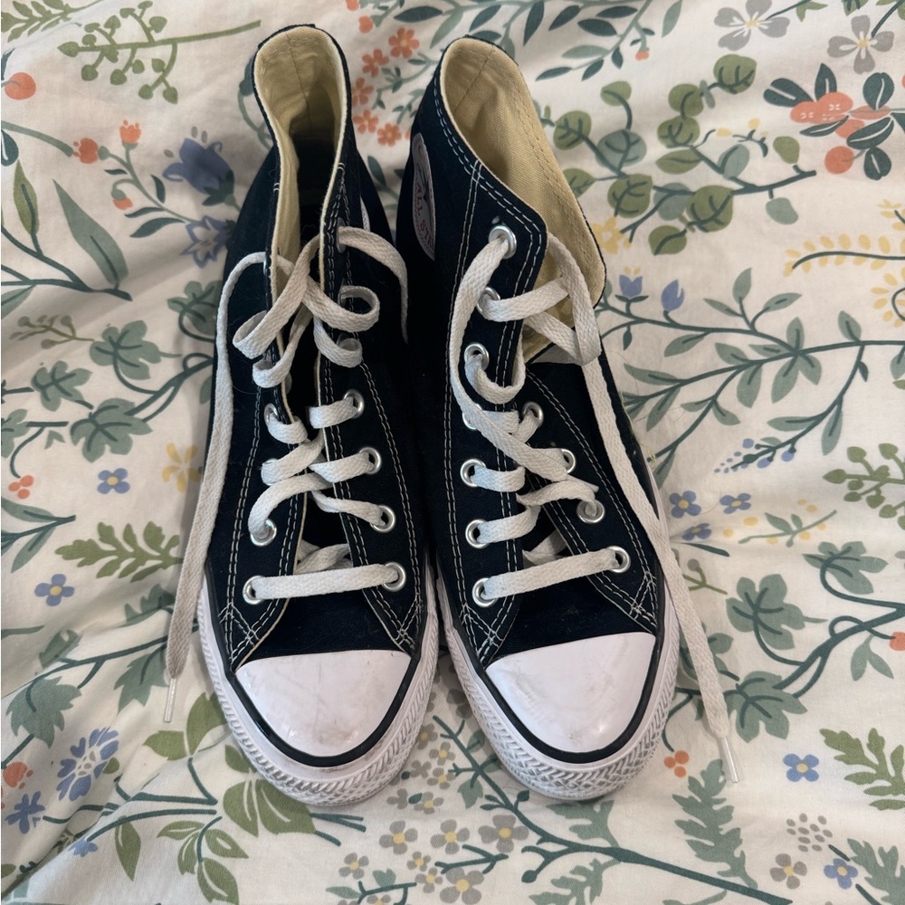 Converse Black and White All-Star High-Top Sneakers